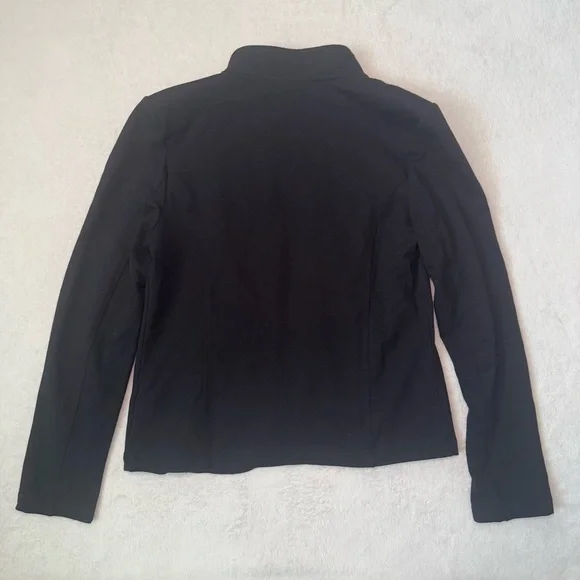 NWOT Tommy Hilfiger Preppy Black Cotton Cardigan Sweater, Military Style Jacket - Picture 2 of 9